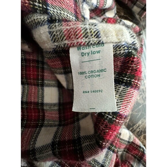 Marine Layer Shirt Women’s Sz Medium Red Check Plaid Collared Flannel Top #I7-1 - Picture 4 of 8